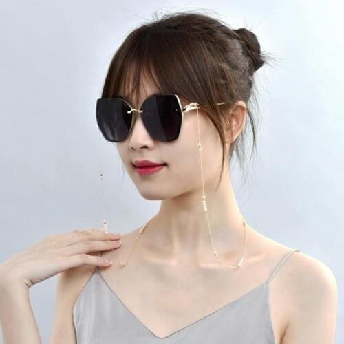 ZHIXI Natural Freshwater Pearl Retro Hanging Neck Glasses Chain Simple Original Design Handmade Custom Style Sweet Boutique Gift