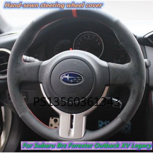 Suitable for Subaru Forester BRZ Outback Legacy Tribeca Impreza XV Hand-stitched Leather Steering Wheel Cover