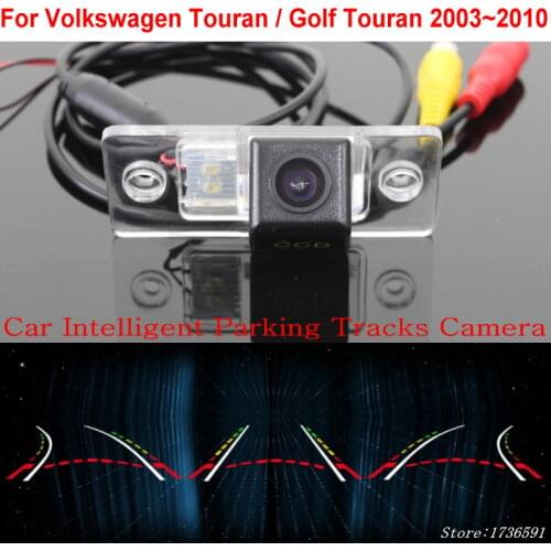 Lyudmila Car Intelligent Parking Tracks Camera FOR Volkswagen Touran / Golf Touran 2003~2010 Back up Reverse Rear View Camera