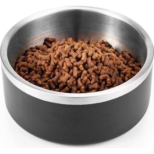 Dog Bowl, Stainless Steel Dog Bowl, No Spill Food And Water Bowl, Food And Water Dish, Pet Feeder Bowls For Medium Dogs