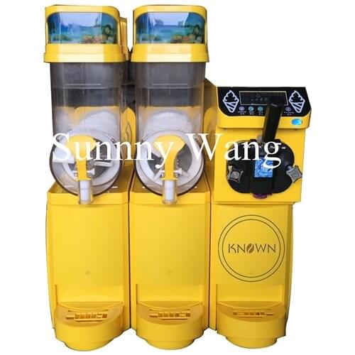 New generation Commercial Two Tank ice Slush Machine+soft Ice Cream Machine