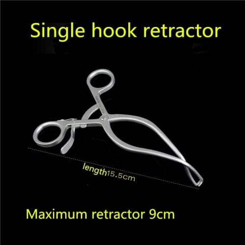 Pet animal orthopedic instrument medical small incision single hook retractor patellar tissue skin distractor Distraction forcep