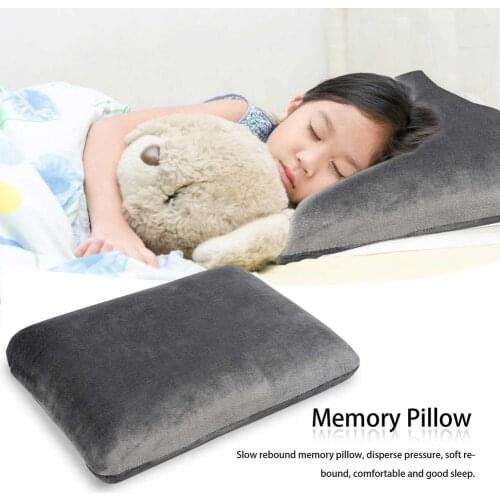 Memory Foam Pillow Portable Comfortable Cushion High Quality Slow Rebound Cushion For Home Office Sleeping Student Waist Pillow