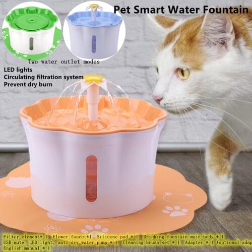 Automatic Cat Water Fountain Dog Drinking Dogs Bowl 2.6L Cats Water Dispenser Drinker For Pet Feeder Filters Motion Sensor Quiet