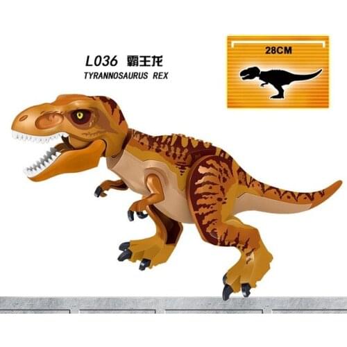 Polar bear carnotaurus triceratop Dinosaur T-rex Building Blocks Bricks children gift baby toys education model