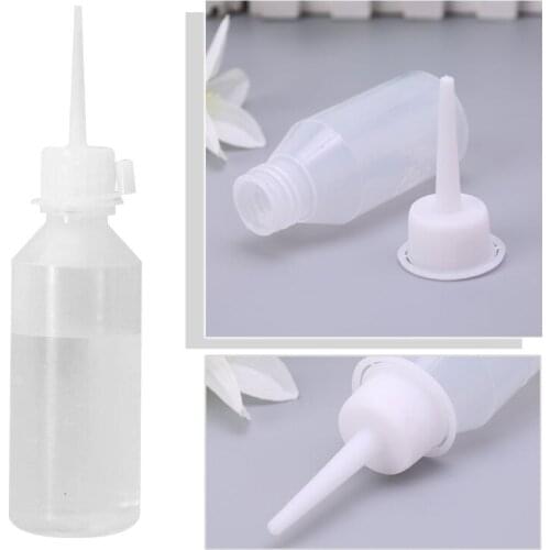 50ml Industrial Glue Gel Oil Applicator Squeeze Bottle Clear White Jet Dispenser G32A