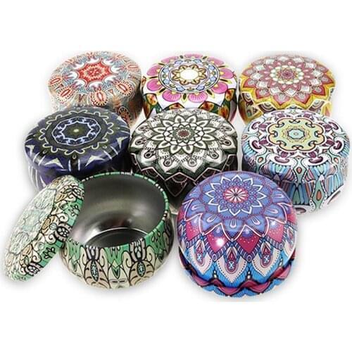 Christmas Tin Box Tea Candy Jewelry Storage Box Candle Jar Christmas Small Iron Box Wedding Favor Tin Box House Decor Display