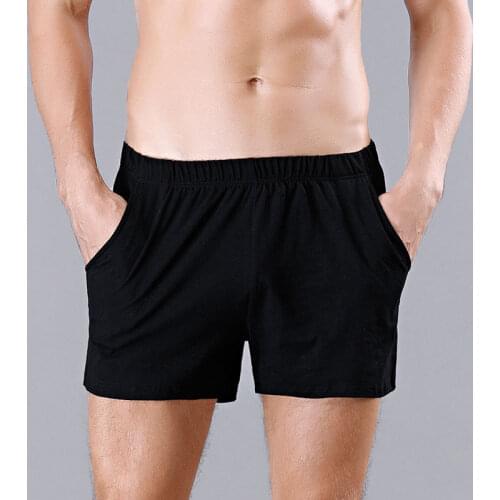 Mens Shorts Fashion Summer Breathable Sleep Casual Pants Cotton Colorful Cotton Elastic Waist Men Home Shorts Sleeppants