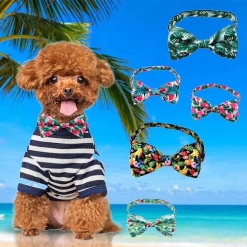 Dog Bow Collar Fashion Pet Bowties Collar Tropical Fruit Style Dog Decorative Accessories Home Pets Dress Up Supplies