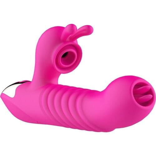 Double Tongue Rabbit Vibrator Vibration Telescopic Sucking Stick Adult Masturbation Sex Toys Adult Products For Woman Female