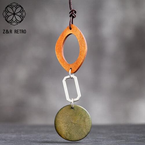 Vintage Long Necklace for Womens Jewelry Statement Rope Chains Geometric Female Pendants Trendy Suspension Decoration Chokers