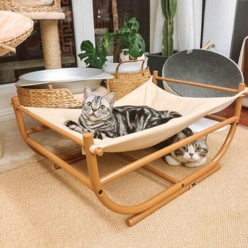 I wish you a sweet dream. Japanese style wrought iron cat hammock pet sofa bed cat litter four seasons universal