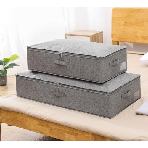 Under Bed Storage Containers Blankets Cloth Shoes Organizer Box with Lids