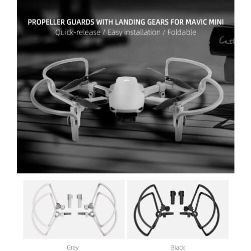 Mini SE Dron Landing Gear Propeller Guards with Landing Gears Propellers Shielding Rings Protectors for DJI Mavic Mini / Mini 2