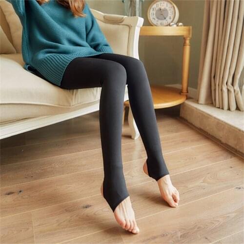GAOKE Trend HOT SALE 2020 Casual Winter New High Elastic Thicken Ladys Leggings Warm Pants Skinny Pants For Women