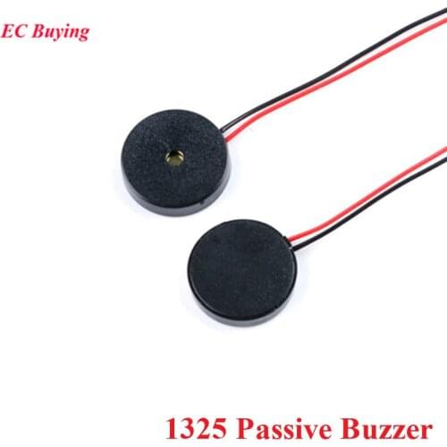 10pcs 1325 Passive Buzzer Piezoelectric Speaker 13*2.5MM 13x2.5mm AC Low Power Consumption Electronic DIY