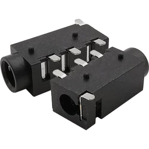 10Pcs 3.5 Headphone Jack PJ-320D SMD 4 Pin 3.5mm Female Jack Socket Audio Interface Connector Black