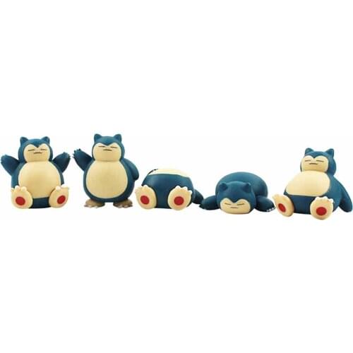 5Pcs/Set 4cm Cartoon Mini PVC Figures Toys Christmas Birthday Gift for Kids Childrens