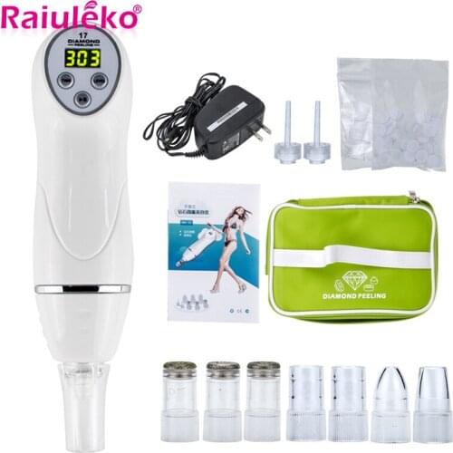 Diamond Dermabrasion 7Tips Vacuum Suction Remove Blackhead Acne Scar Beauty Device Pore Cleaner Peeling Facial Massage Equipment