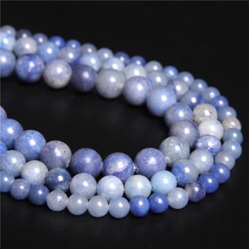Hot Sale Polished Sodalite Gem Beads Light Blue Stone Beads For Jewelry Making Strand 15" 4 6 8 10 12mm Pick Size Free Shipping