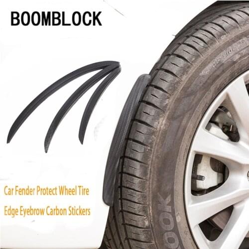 BOOMBLOCK 25cm Car Fender Wheel Hub Eyebrow Decoration Sticker Hot For Mercedes W204 W210 AMG Benz Bmw E36 E90 E60 Fiat 500 Auto