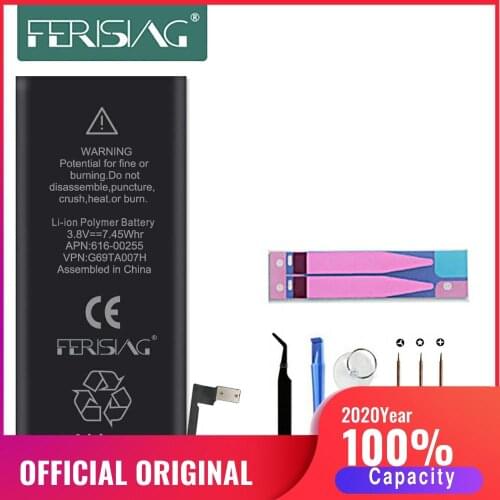 For iPhone 7 7G Battery FERISING 100% Capacity Cell Phone Repair bateria Replacement Batteries for iphone7 0cycles Fast
