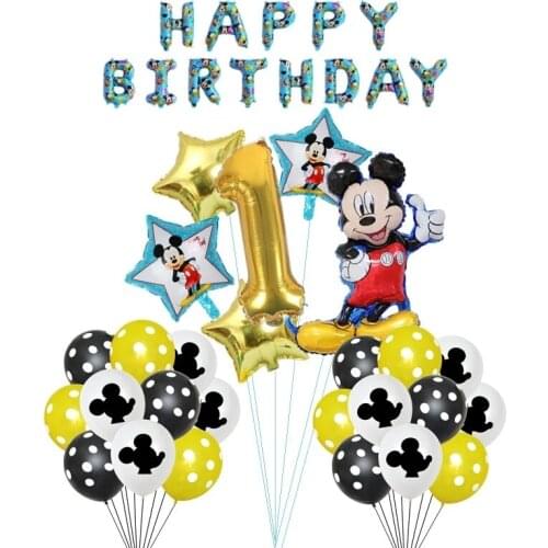 Mickey Minnie foil balloon cartoon birthday party balloon decoration childrens festival decoration decoration gift