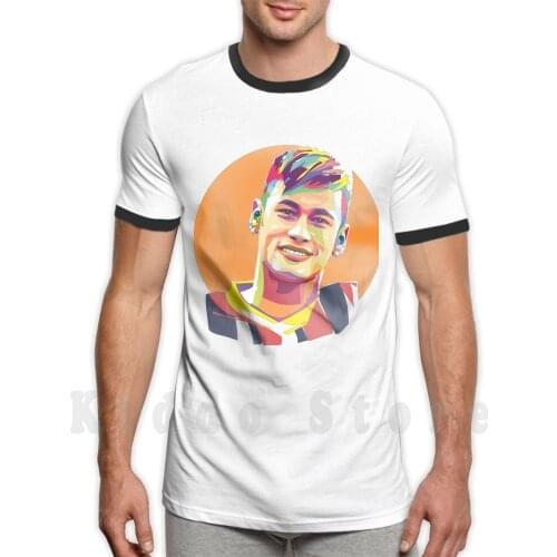 Soccer Player T Shirt Print For Men Cotton New Cool Tee Soccer Football Brazil Ronaldo Paris Argentina Bale Cristiano Lionel Jr