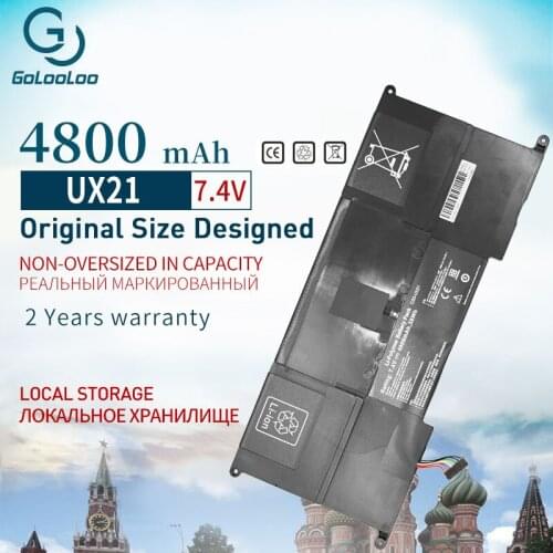 Golooloo 35Wh 4800mAh Laptop Battery for Asus C23UX21 C23-UX21 For Zenbook UX21 UX21E Series