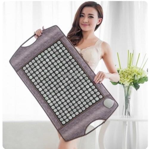 Far Infrared Electric Heating Pad Jade Tourmaline Germanium Ceramic Waist Body Massager Warm Household Mat Bed Mattress