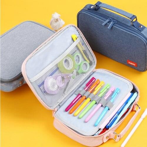Pencil Cases School Pencilcase For Office Case Supplies Papelaria Organizer Bags Estuche High Capacity Material Escolar Trousse
