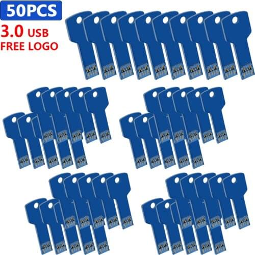 Bulk 50pcs free logo USB High Speed Pen Drive 16GB 32GB usb Flash Drives 128GB 64gb flash memory Usb3.0 Flash Disk business gift