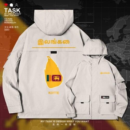 Sri Lanka Lankan LKA men jacket hooded map nation flag new streetwear mens casual jackets trench coat men mens autumn clothes