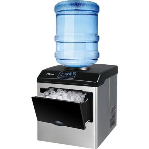 25kg/24H Electric Ice Maker Machine With Water Dispenser Bullet Cylindrical Ice Cube Making Machine For Commercial Milk Tea Shop