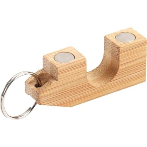 MagiDeal Wooden Fly Fishing Rod Rack Holder Magnetic Rod Guard Rod Transport System for Rever Sea Fishing Tools