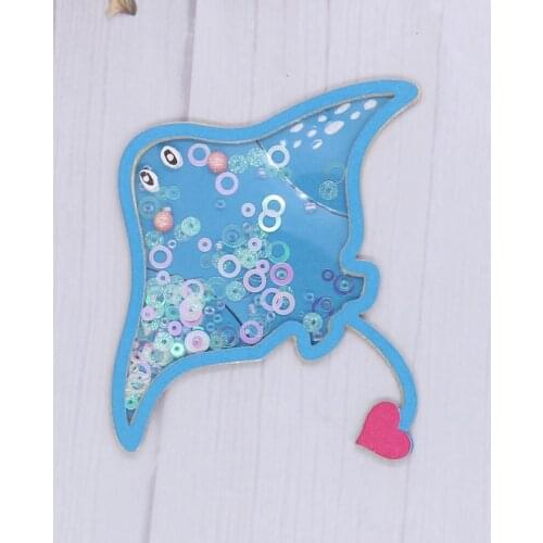 KSCRAFT Stingray Shaker Metal Cutting Dies Stencils for DIY Scrapbooking Decorative Embossing DIY Paper Card