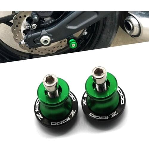 Motorcycle swing arm spool rear bracket screw slider CNC aluminum parts 10mm suitable for Kawasaki Z1000 Z 1000 z1000 2003-2013