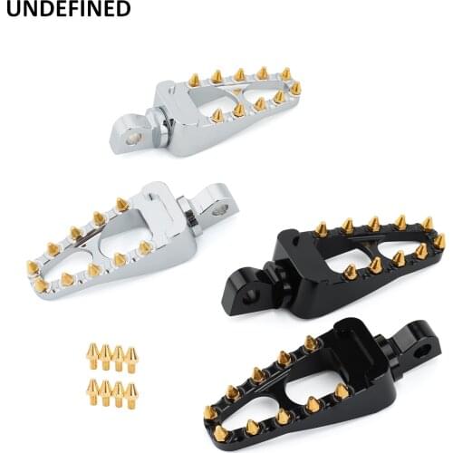 Motorcycle MX Style Aluminum Foot Pegs 360 Rotating Bobber Chopper Footpegs For Harley Softail Sportster Iron 883 XL883 1200