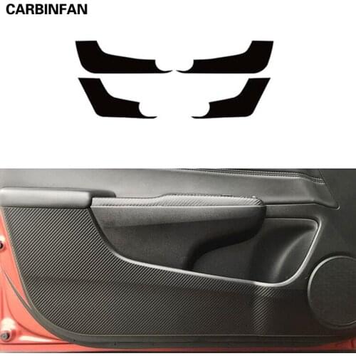 Car Styling Side Door Inner Decal Anti-kick Protective Carbon fiber Flim Sticker 4Pcs/Set For HONDA Jade 2013-2020