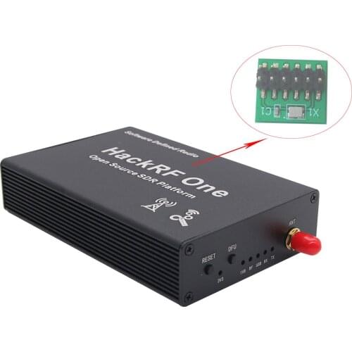 1MHz-6GHz HackRF One SDR Open Source Board + Aluminum Alloy Shell+High Precision Crystal Oscillator