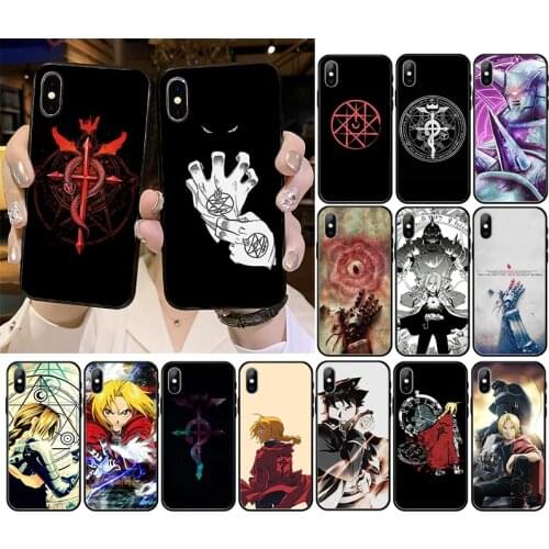 Full Metal Alchemist Brotherhood Anime Phone Case For iPhone 12 mini 12Pro Max SE2 11 11Pro XS MAX XR 7 8 6 Plus 5 5S SE