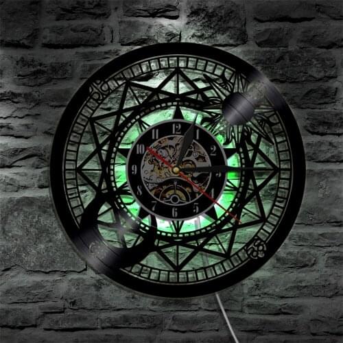 Astronomy 3D Led Vinyl Clock Wall Light Backlight Modern Color Change Vintage LP Handmade Decor Art Lamp Remote Control