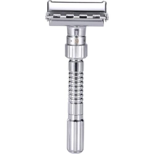 Adjustable Double Edge Safety Razor Classic Men Shaving Zinc Alloy Metal Manual Shaver Mens Hair Removal