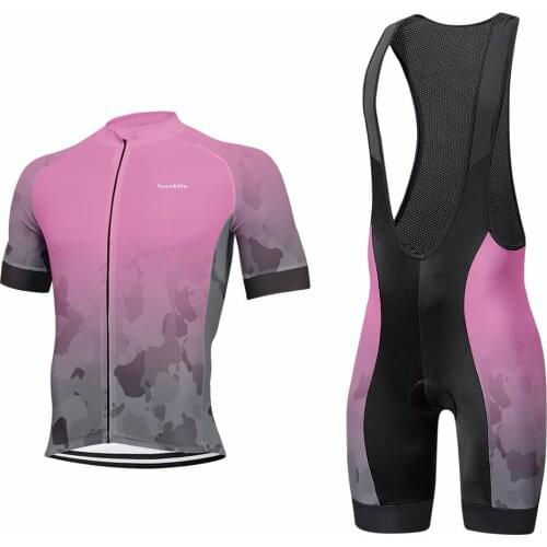 Runchita New Mens Breathable Cycling Jersey Cycling Sets Short Sleeve Summer Cycling Clothing Bike Clothes Quick-Dry