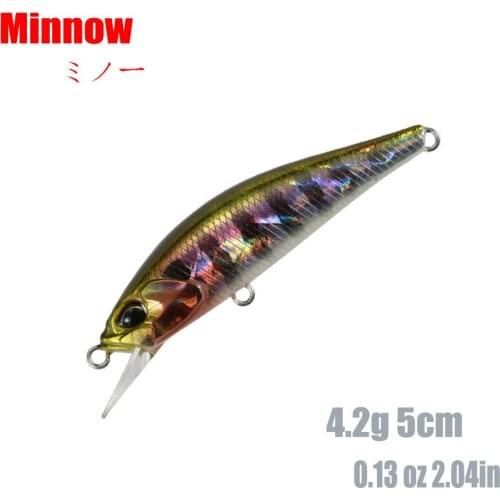 Minnow Fishing Lure 50Mm 4.2G Sinking Wobbler Jig Artificial Hard Baits Striped Bass Carp Fishing Fishing Tackle Pesca Swimbait