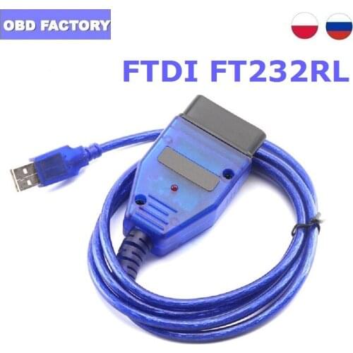 FT232RL VAG-COM 409.1 Vag Com KKL 409 Code Reader VAG 409 KKL OBD2 USB Cable Scanner Diagnostic Interface