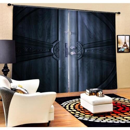 European 3D Curtains Vintage gate design Curtains For Living Room Bedroom High quality custom 3d curtain fabric