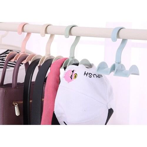 360° Rotation Closet Organizer Rod Hanger Handbag Storage Purse Hanging Rack Holder creative Hook Bag Clothing Hanger for home