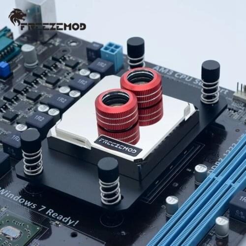 FREEZEMOD PC Water Cooling CPU Water Block For AMD AM2/AM3/AM3+/AM4 Full Matel Brass Base Plate Jet Channel, AMD-JB6T