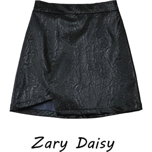 Женские кожаные юбки Zary Daisy China At AliExpress